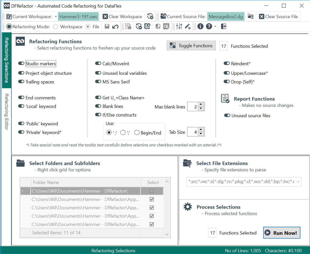 DfRefactor Screenshot